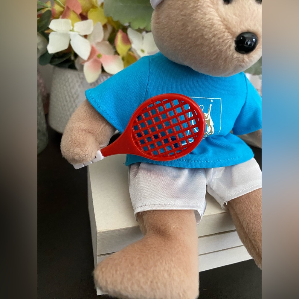 🆕🎾 RETIRED EXTREMELY RARE TY BEANIE BABY BEAR “FEDER-BEAR”. ROGER FEDERER BEAR! - Picture 6 of 7